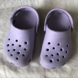 Toddler lilac Crocs Size: C8